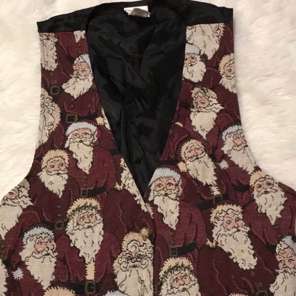 Backroad Blues Med Santa vest two button (c